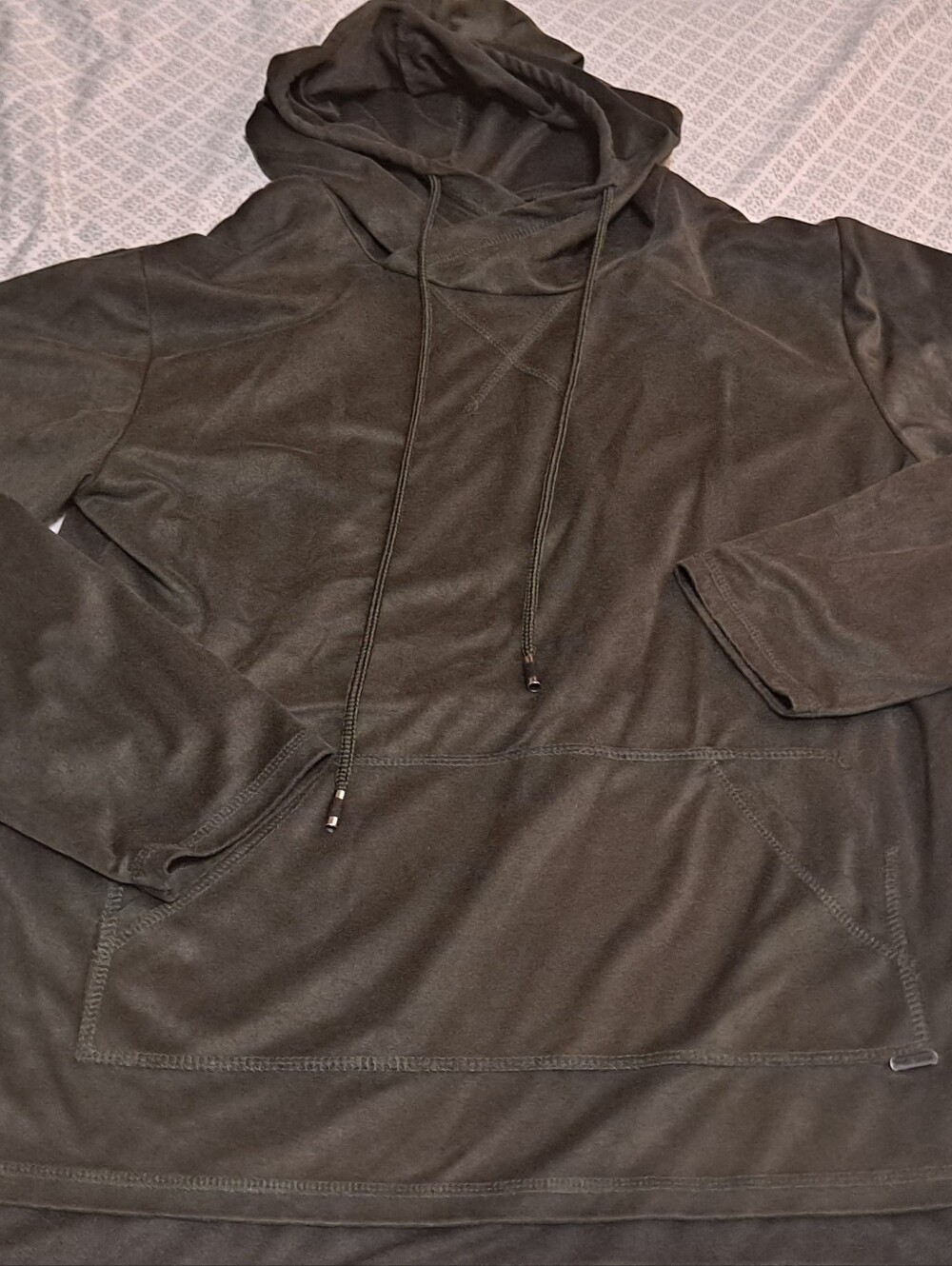 Fried Denim Dark Green Pullover Hoodie Sz S